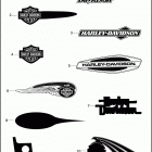 FXDF 1GY4 DYNA FAT BOB (2013) FUEL TANK TRIM