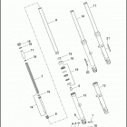 XL883L 4CR2 SUPERLOW (2013) FORK, FRONT - 883L / R, 1200C / CA / CB / CP / V / X