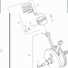 FXS 1JP5 BLACKLINE (2013) PISTONS & FLYWHEEL ASSEMBLY - TWIN CAM 96 ™