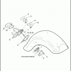 FLTRXSE2 1TC8 CVO ROAD GLIDE (2013) LICENSE PLATE BRACKET