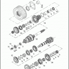 FXDBP 103 1VAM DYNA STREET BOB (H-D1) (2013) TRANSMISSION GEARS