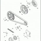 XL883L 4CR2 SUPERLOW (2013) BELT & SPROCKETS - 883L / N / R, 1200C / CA / CB / CP / ...