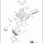 XL883L 4CR2 SUPERLOW (2013) CYLINDERS, HEADS & VALVES - 883L / N / R, 1200C / CA / C...