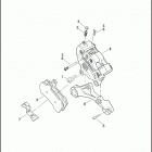 FLHTP 1FMM ELECTRA GLIDE STANDARD POLICE (2013) BRAKE CALIPER, REAR