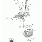 FLHRSE5 1PG8 CVO ROAD KING (2013) CYLINDERS, HEADS & VALVES - TWIN CAM 110 ™