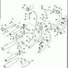FXDL 1GN4 DYNA LOW RIDER (2013) EXHAUST SYSTEM - FXDL, FXDC, FXDB, FXDBA & FXDBP