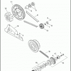 FLHTP 1FMM ELECTRA GLIDE STANDARD POLICE (2013) BELT, CHAINS & SPROCKETS