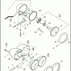 FXDBA 1VB4 DYNA STREET BOB (H-D1) (2013) HEADLAMP - ALL MODELS EXCEPT FLD