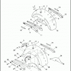 FLD 1GZ4 DYNA SWITCHBACK (2013) FENDERS, REAR - FLD, FXDL & FXDC