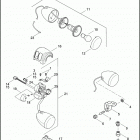 FXDBA 1VB4 DYNA STREET BOB (H-D1) (2013) SWITCHES, HANDLEBAR AND TURN SIGNALS, RIGHT, FRONT