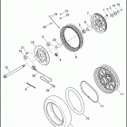 FXDBP 103 1VAM DYNA STREET BOB (H-D1) (2013) WHEEL, REAR, LACED