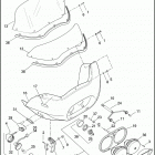 FLTRX 1KHM ROAD GLIDE CUSTOM (2013) WINDSHIELD, FAIRING & HEADLAMPS - FLTRU & FLTRX