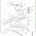 FLHTP 1FMM ELECTRA GLIDE STANDARD POLICE (2013) CONSOLE, FUEL TANK - FLHTP