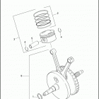 FLHTP 1FMM ELECTRA GLIDE STANDARD POLICE (2013) PISTONS & FLYWHEEL ASSEMBLY - TWIN CAM 103 ™