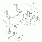 FLHTP 1FMM ELECTRA GLIDE STANDARD POLICE (2012) PURSUIT LAMPS & TURN SIGNALS, FRONT