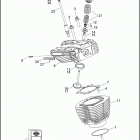 FLTRXSE 1TC8 CVO ROAD GLIDE (2012) CYLINDERS, HEADS & VALVES - TWIN CAM 110 ™
