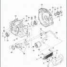 FLHTC 1FFM ELECTRA GLIDE CLASSIC (2012) CRANKCASE, ENGINE OIL FILTER & COOLER - TWIN CAM 103 ™