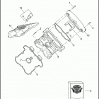 VRSCF 1HPH V-ROD MUSCLE (2012) CAMSHAFT COVERS - FRONT SHOWN