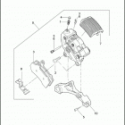 VRSCF 1HPH V-ROD MUSCLE (2012) BRAKE CALIPER, REAR