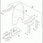 FLSTC 1BW5 HERITAGE SOFTAIL CLASSIC (2012) WINDSHIELD - FLSTC