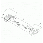 FLHTCUTG 1MAM TRI GLIDE ULTRA CLASSIC (2012) TAIL LAMP & TURN SIGNALS, REAR