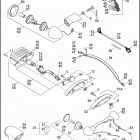 FXDC 1GV4 DYNA SUPER GLIDE CUSTOM (2012) TAIL LAMP & TURN SIGNALS, REAR