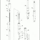 FLSTSE3 1PY9 CVO SOFTAIL CONVERTIBLE (2012) FORK, FRONT