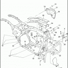 FLTRXSE 1TC8 CVO ROAD GLIDE (2012) FRAME & JIFFY STAND