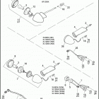 XL883N 4LE2 IRON 883 (2012) TAIL LAMP & TURN SIGNALS, REAR