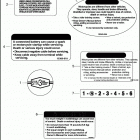 FLHXSE3 1PZ8 CVO STREET GLIDE (2012) Лейбл предостережения