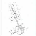 XL883N 4LE2 IRON 883 (2012) PISTONS & FLYWHEEL ASSEMBLY