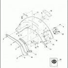 FLSTF 1BX5 FAT BOY (2012) FENDERS & SUPPORTS, REAR - FLSTF & FLSTFB