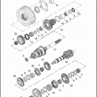 FLTRXSE 1TC8 CVO ROAD GLIDE (2012) TRANSMISSION GEARS
