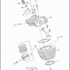 FLHTC 1FFM ELECTRA GLIDE CLASSIC (2012) CYLINDERS, HEADS & VALVES - TWIN CAM 103 ™