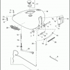 FLSTSE3 1PY9 CVO SOFTAIL CONVERTIBLE (2012) Топливный бак
