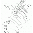 FLHP 1FHM ROAD KING POLICE (2012) INSTRUMENTS, FUEL TANK - FLHP