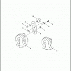 FXDC 1GV4 DYNA SUPER GLIDE CUSTOM (2012) Клаксон