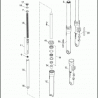 FXDC 1GV4 DYNA SUPER GLIDE CUSTOM (2012) FORK, FRONT - ALL MODELS EXCEPT FLD