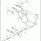 FLTRXSE 1TC8 CVO ROAD GLIDE (2012) FRAME & FORK, REAR
