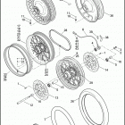 FLHTC 1FFM ELECTRA GLIDE CLASSIC (2012) Колеса перед