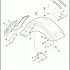 FLTRXSE 1TC8 CVO ROAD GLIDE (2012) FENDERS, REAR