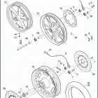 FLD 1GZ4 DYNA SWITCHBACK (2012) WHEELS, FRONT, CAST & SLOTTED