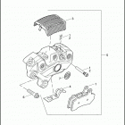 FLHTP 1FMM ELECTRA GLIDE STANDARD POLICE (2012) BRAKE CALIPER, FRONT