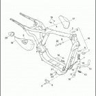 XL883N 4LE2 IRON 883 (2012) FRAME & JIFFY STAND - 883L / N / R, 1200C / CP / N / V /...