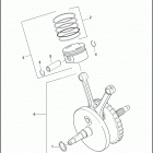 FLHTCUTG 1MAM TRI GLIDE ULTRA CLASSIC (2012) PISTONS & FLYWHEEL ASSEMBLY - TWIN CAM 103 ™