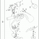 FXS 103 1JPV BLACKLINE (2012) SWITCHES, HANDLEBAR AND TURN SIGNALS, RIGHT, FRONT