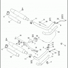 FXST 1BVV SOFTAIL STANDARD (2012) EXHAUST SYSTEM - FLSTC  & FXST