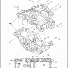 VRSCF 1HPH V-ROD MUSCLE (2012) CRANKCASE, UPPER & LOWER