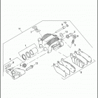 XL883N 4LE2 IRON 883 (2012) BRAKE CALIPER, FRONT - 883L / N / R, 1200C / CP / N / V ...