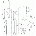 FLHTC 1FFM ELECTRA GLIDE CLASSIC (2012) FORK, FRONT, LEFT & RIGHT (FAIRING MODELS)